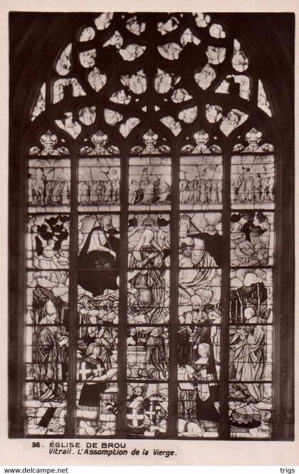 Église de Brou - Vitrail: "L'Assomption de la Vièrge"