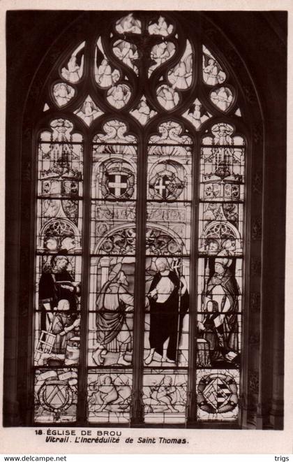 Église de Brou - Vitrail: "L'Incrédulité de Saint Thomas"