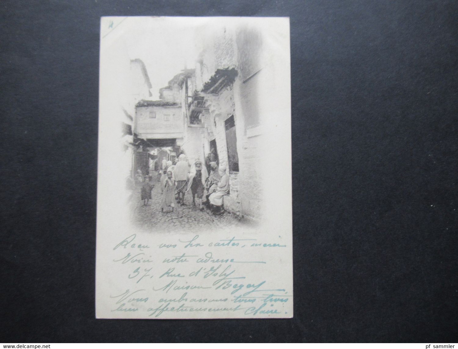 Frankreich Kolonie 1906 Algerien / Alger / Völker und Typen / Männer, Frauen und Kinder  Stempel Port....