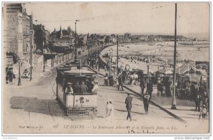 LE HAVRE / le Boulevard Albert 1er et la Nouvelle Jetée / 1919