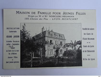CPA 69 Rhone - LYON 3 - Maison de famille pour jeunes filles 189 chemin des Pins - LYON MONCHAT