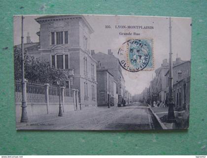 LYON. RHONE. 8°ARRONDISSEMENT. MONTPLAISIR. GRANDE RUE.