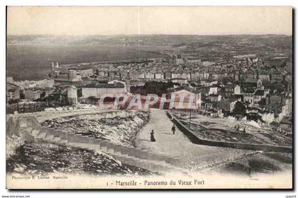 Marseille - Panorama du Vieux Port - CPA