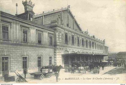 13 - Marseille - La Gare Saint Charles - Animée - CPA - Voir Scans Recto-Verso