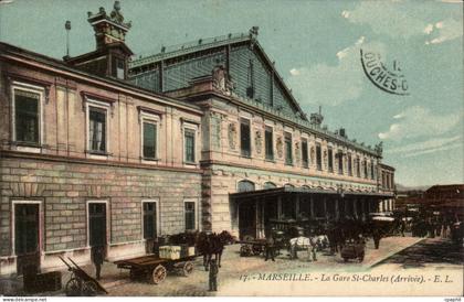 Marseille CPA La gare St Charles (arrivee)