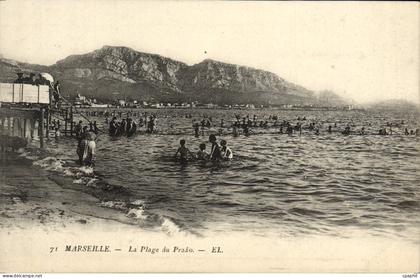 CPA Marseille La plage du Prado