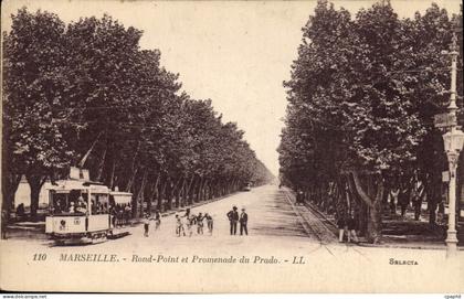 CPA Marseille Rond Point et Promenade du Prado