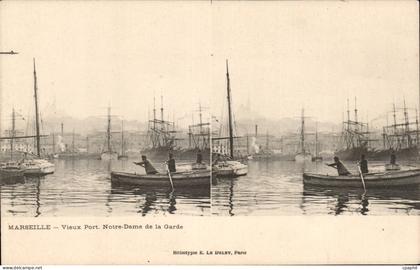 CPA Marseille Vieux port Notre Dame de la Garde