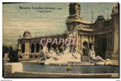 CPA Marseille Exposition Coloniale 1922 Grand Palais