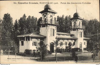 CPA Marseille Exposition Coloniale Palais Des Anciennes Colonies 1906