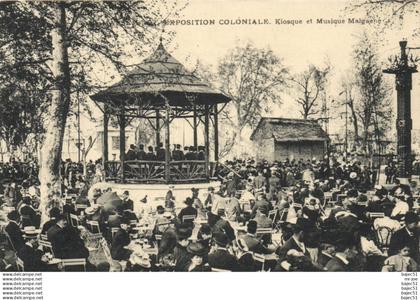 Marseille - Expositions Coloniales - Kiosque et musique Malgache