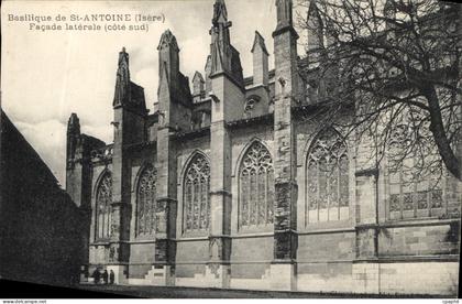CPA Basilique de St Antoine Isere Facade Laterale Cote Sud
