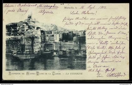 CPA Marseille, Souvenir de Notre-Dame de la Garde, LA CONSIGNE
