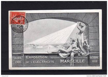 13 MARSEILLE Exposition Internationale d' Electricité 1908, Illustrée, ed Sepa, 1908