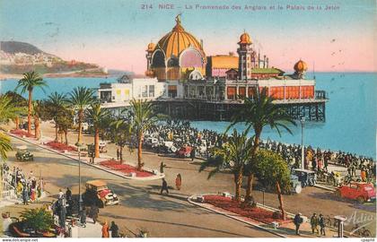 CPA Nice La Promenade des Anglais et le Palais de la Jetee