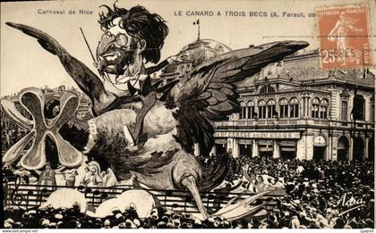 CPA Carnaval De Nice Le Canard A Trois Becs Carnaval