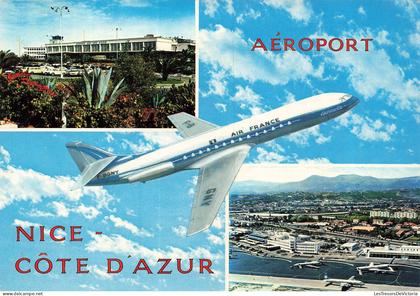 FRANCE - Nice - aéroport - Côte d Azur - Avion - Air France - Transport - CP
