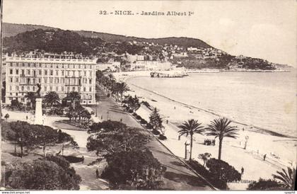 CPA Nice Jardins Albert Ier