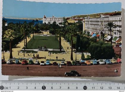 I122185 Cartolina Francia - Nice - Jardin Albert-I, Hotel Ruhl