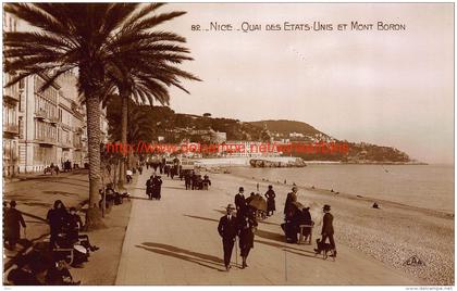 Quai des Etats-Unis et Mont Boron - Nice