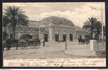CPA Nice, la Gare