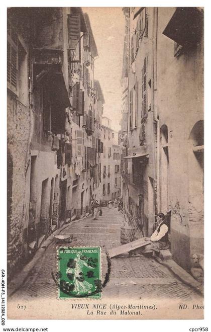 CAR-ADHP3-0119-06 - VIEUX NICE - La rue du national
