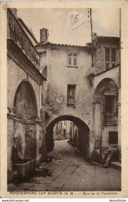 Roquebrune Cap martin, Rue de la Fontaine