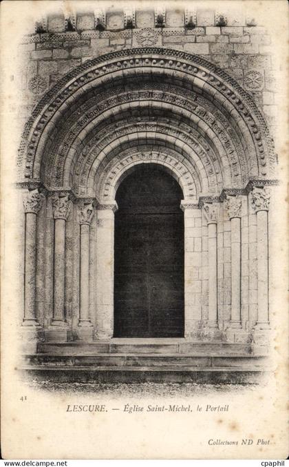 CPA Lescure Eglise Saint Michel Le Portait