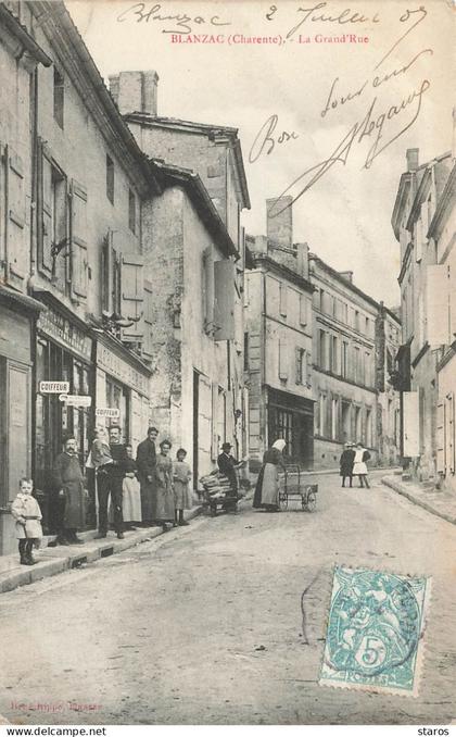 BLANZAC - La Grand'Rue - Coiffeur - R. Rippe Cordonnier