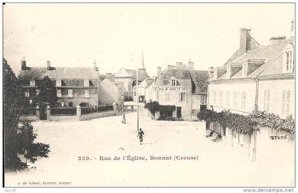 Creuse- Bonnat -Rue de l'Eglise.
