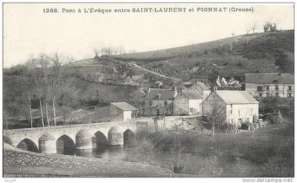 Creuse- Pont à l'Evêque entre Saint-Laurent et Pionnat.