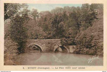 Carte Postale Ancienne - 24 - Eymet - Le pont Neuf - CPA - Voyagée en 1949 - Voir Scans Recto-Verso - Poscard - Carta Po