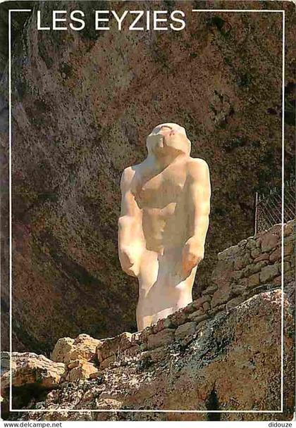 Carte Postale - 24 - Les Eyzies - Capitale de la Préhistoire - L'homme Préhistorique - Flamme Postale de Les Eyzies - CP