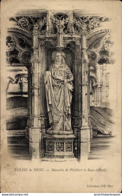CPA Brou Eure et Loir, Kirche, Mausoleum von Philibert dem Schönen