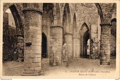 Pointe Saint Mathieu - Ruines de l Abbaye - CPA