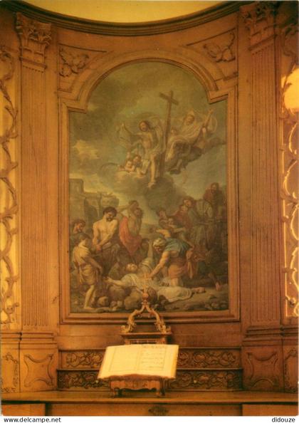 Carte Postale - 38 - Saint Antoine l'Abbaye - Intérieur de l'Abbaye - Sacristie Abbatiale - Boiseries Louis XV - Tableau