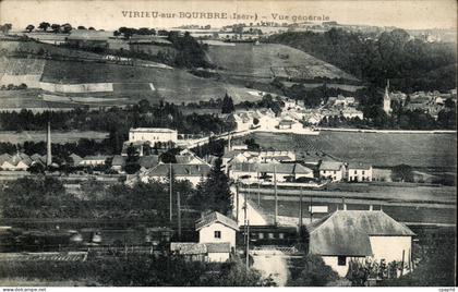 Virieu sur Bourbre - Vue Generale - CPA Train