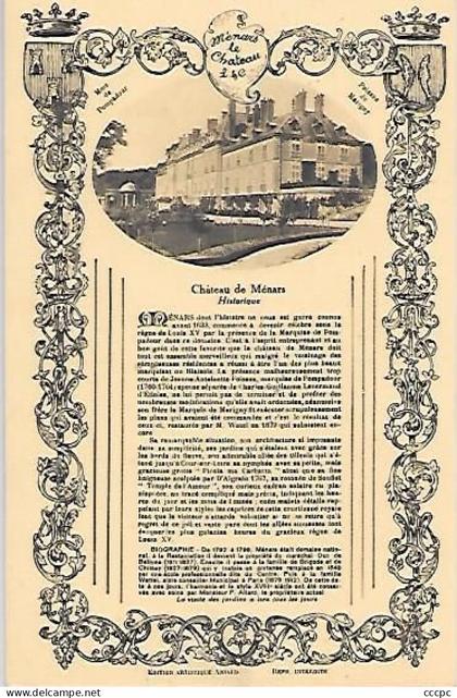 CPA Château de Ménars - Marquise de Pompadour