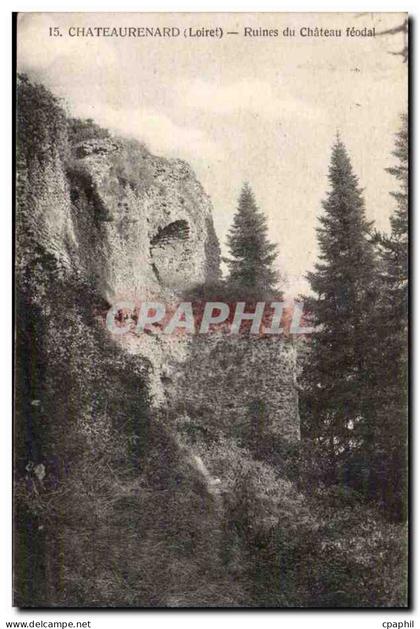 CPA Chateaurenard Ruines du chateau feodal