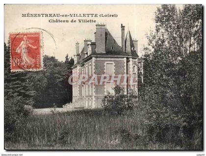 Menestreau en Villette CPA Chateau de Villette