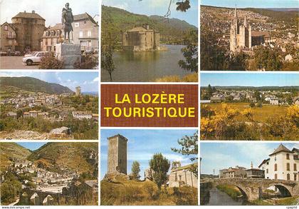 CPM La Lozere Touristique Marvejols Chanac Ste Enimie Villefort Chateau du Castanet