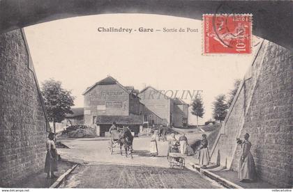 FRANCE - Chalindrey - Gare - Sortie du Pont 1912