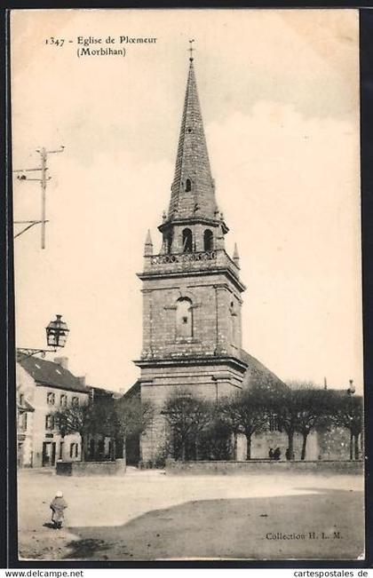 CPA Ploemeur /Morbihan, Église de Ploemeur