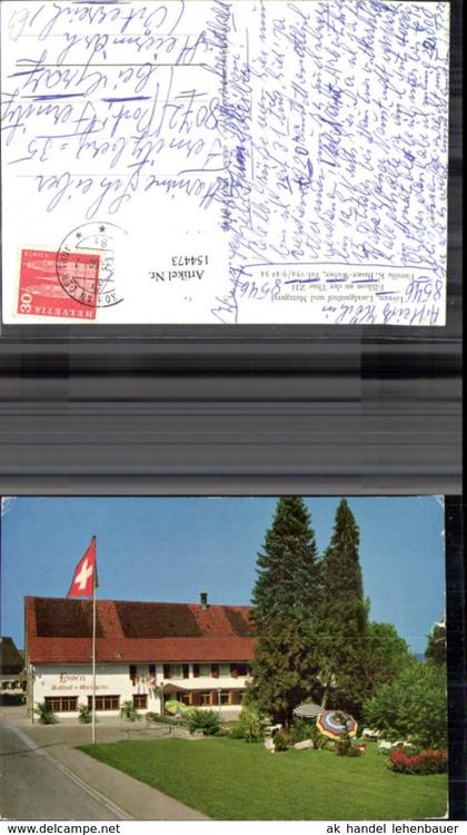 154473,Ellikon a. d. Thur Winterthur Landgasthof u. Metzgerei Löwen Fam. K Bauer Webe
