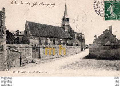 C P A  60  - RETHONDES  -   l'église