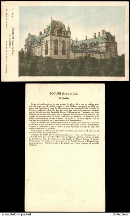 CPA Écouen ECOUEN (Seine-et-Oise) El Castillo 1910