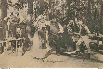 Carte Postale Ancienne - 63 - Auvergne - La Bourrée d'Auvergne - Animée - Folklore - Scène et Types - Danse Folklorique