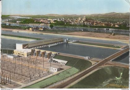 EN AVION AU-DESSUS DE ... BARRAGE DE VOGELGRUN (68) et VIEUX BRISACH  CPSM GF