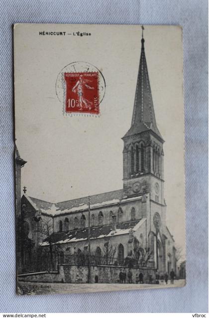 AB868/3, Cpa 1912, Héricourt, l'église, Haute Saône 70