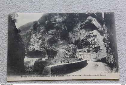 route d'Entremont le vieux à saint Pierre d'Entremont, les gorges de Cozon, Savoie 73